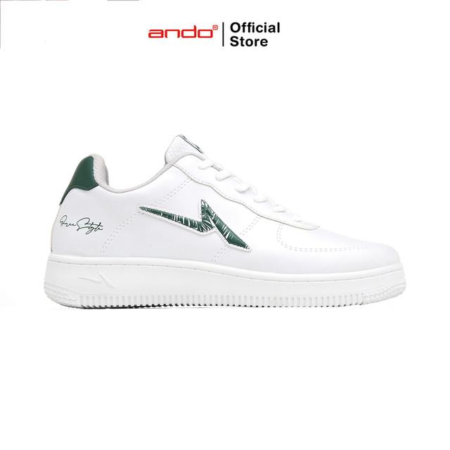 Gambar Ando Official Sepatu Sneakers Curtiz Duo Pria Dewasa - Putih/Hijau - 39 dari Ando Official Store Kota Bekasi Tokopedia