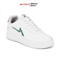 Gambar Ando Official Sepatu Sneakers Curtiz Duo Pria Dewasa - Putih/Hijau - 39 dari Ando Official Store Kota Bekasi 4 Tokopedia