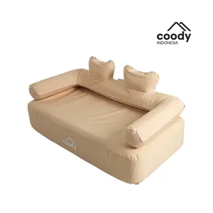 Coody Inflatable Sofa 155x82x80cm - Sofa Angin Lipat Double Otomatis Portabel untuk Camping, Outdoor, Piknik, Pantai (Beige, Army Green, Black)