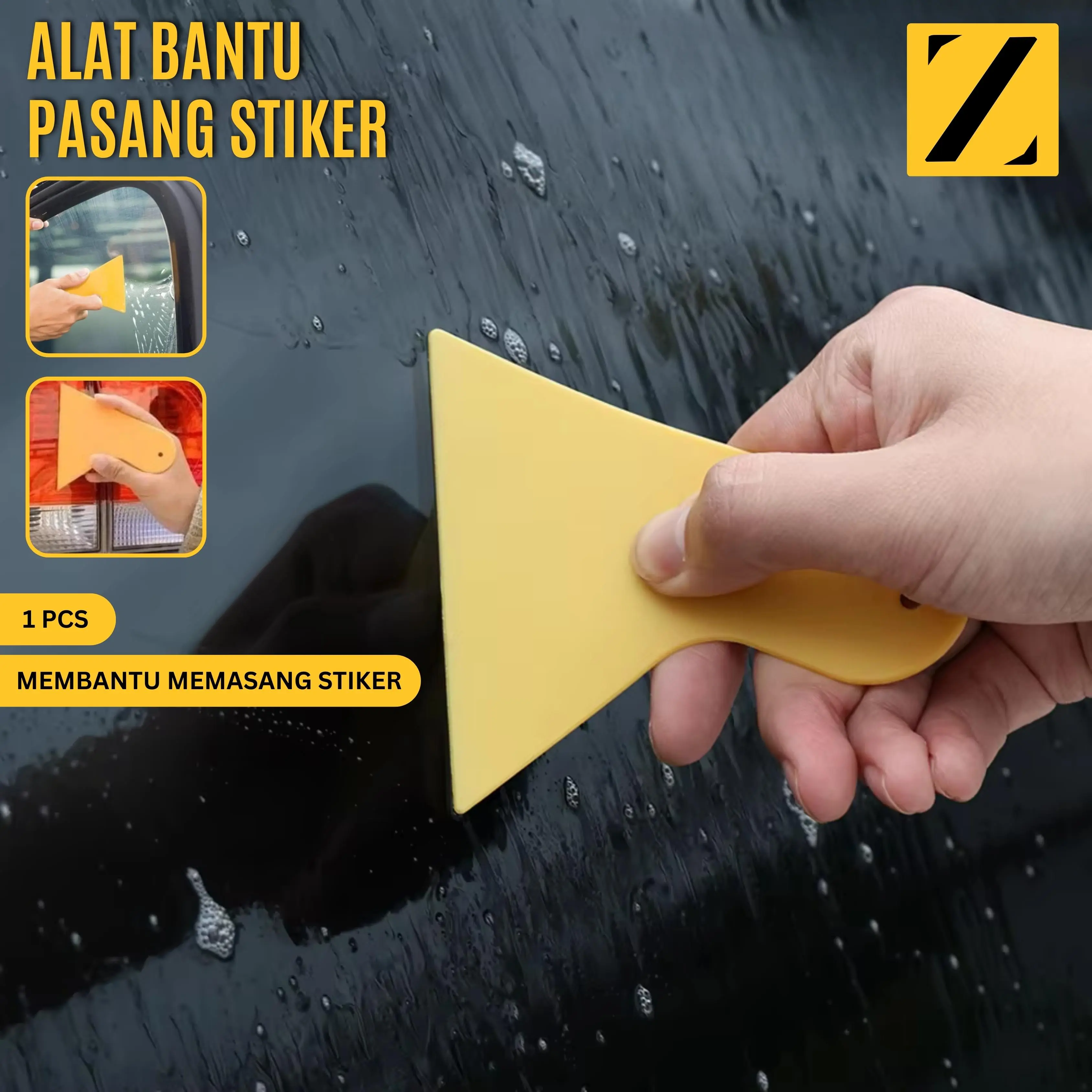 Rakel Scraper Kape Alat Bantu Pasang Stiker Kaca Film Mobil Wallpaper