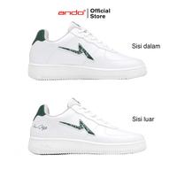 Gambar Ando Official Sepatu Sneakers Curtiz Duo Pria Dewasa - Putih/Hijau - 39 dari Ando Official Store Kota Bekasi 3 Tokopedia