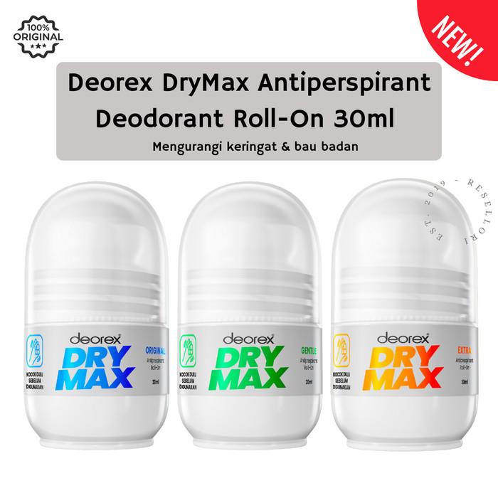 Drymax Liquid Promo DEOREX DRYMAX Antiperspirant Deodorant Roll On 30 ML - Mengurangi ...