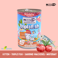 Gambar MARKOTOPS Makanan Kucing Kitten Triple Fish Whitebait Cranberry 400gr dari Pet Republic Indonesia Kota Administrasi Jakarta Utara 1 Tokopedia