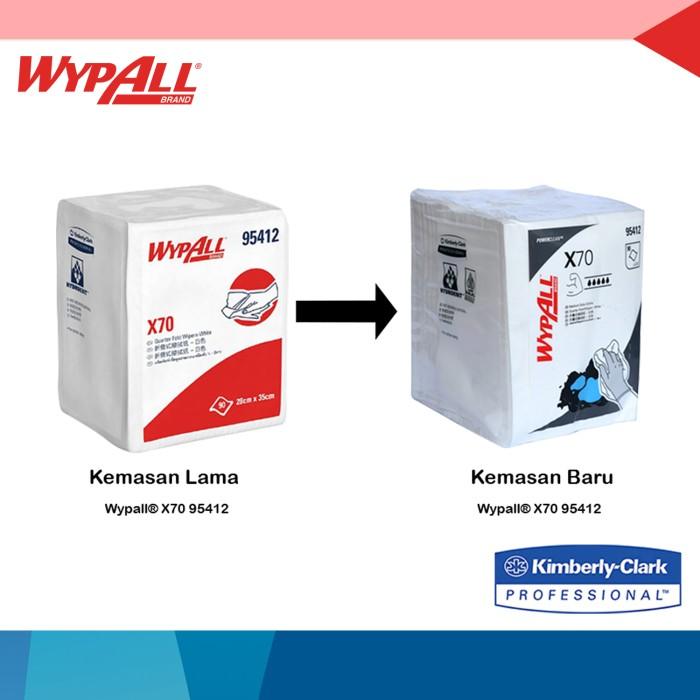 Gambar WYPALL X70 95412 Manufactured rags, ¼ fold, 90 sheets per pack (CASE) dari ONEBIZ.id Kab. Bogor Tokopedia