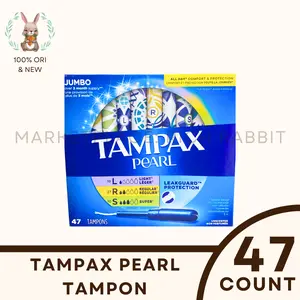Tampon Tampax Pearl Jumbo 47 pcs Triple Pack NON Parfumes Tampons