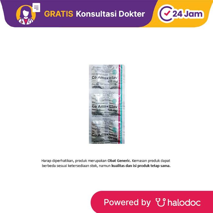 Co Amoxiclav 625 mg 6 Tablet - Antibiotik - Halodoc