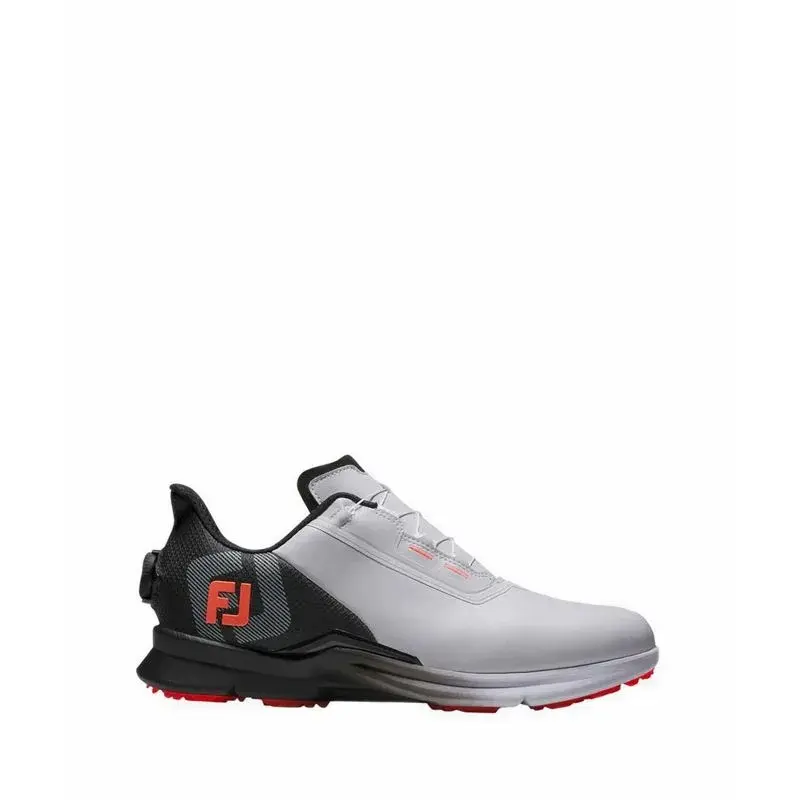 Sepatu Golf Pria Footjoy Golf Fuel Boa Shoes Men's - White/Black (FOO55435S) Original