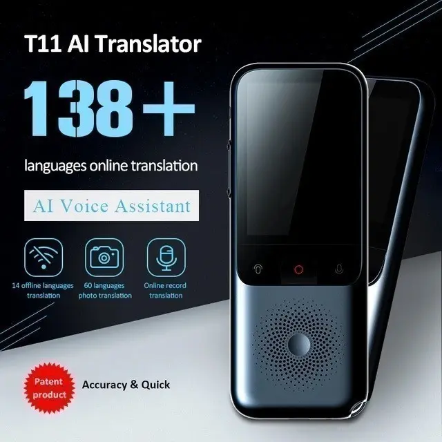 T11 - Portable Audio AI Voice Translator - Support Photo Translation
