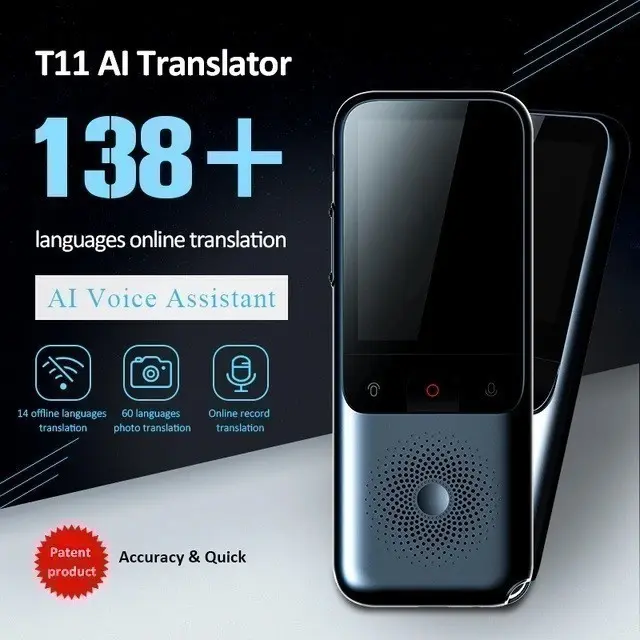 T11 - Portable Audio AI Voice Translator - Support Photo Translation
