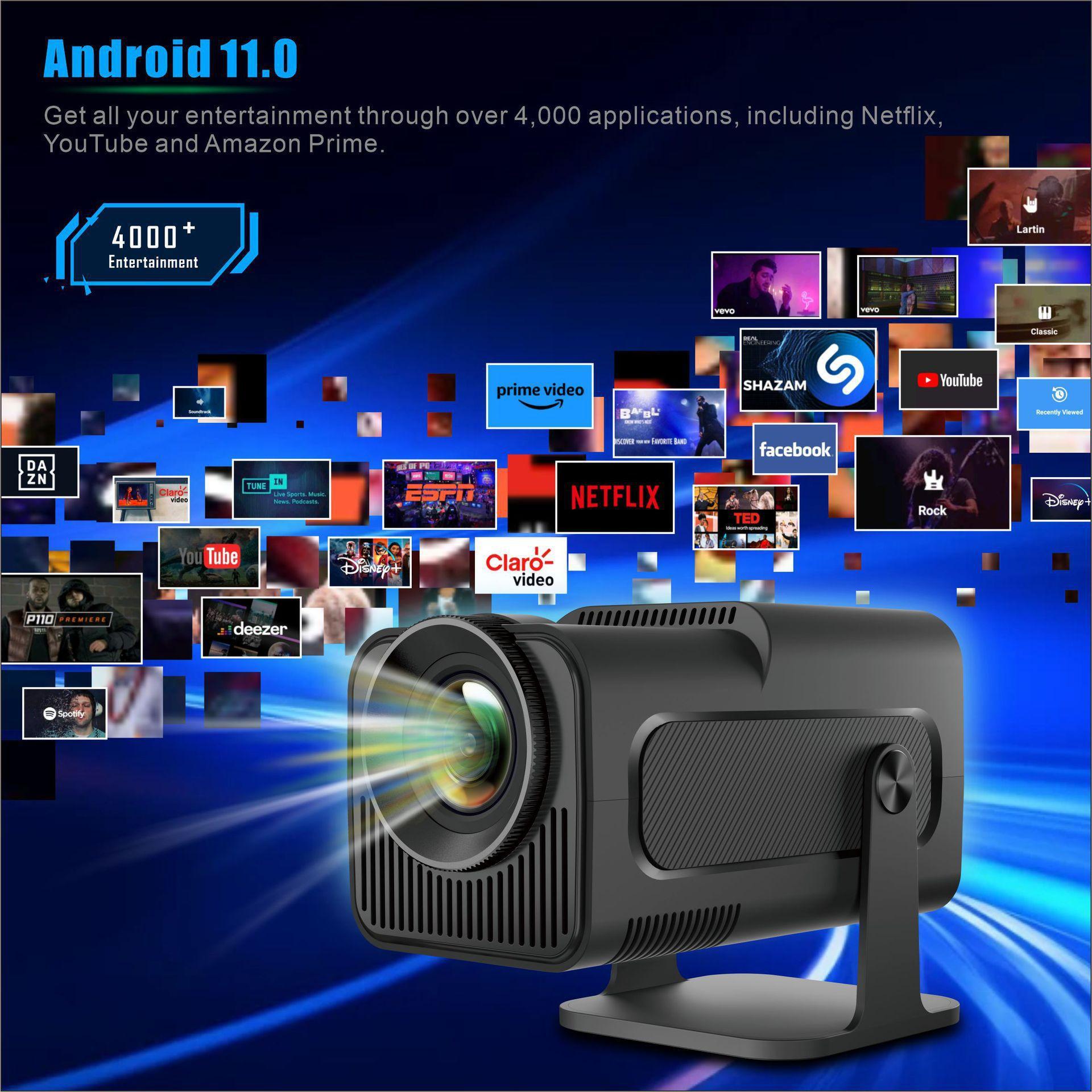 Y320 Projector – 4K Ultra HD Android 5G Gaming & Movie Projector for Home Theater