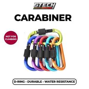 GTECH Karabiner Aluminium Quickdraw Carabiner Gantungan Carabiner Stainless Steel Karabiner