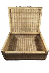 Gambar Kerajinan Tangan Rotan - Keranjang Kotak Besar Tutup - 50x40x15cm dari Tanaga Online Shop Kota Administrasi Jakarta Barat 2 Tokopedia