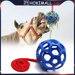 Horse Treat Ball Hay Feeder Toy Ball Hanging Feeding Toy For Horse Horse Goat Sheep Relieve Stress Horse Treat Ball
