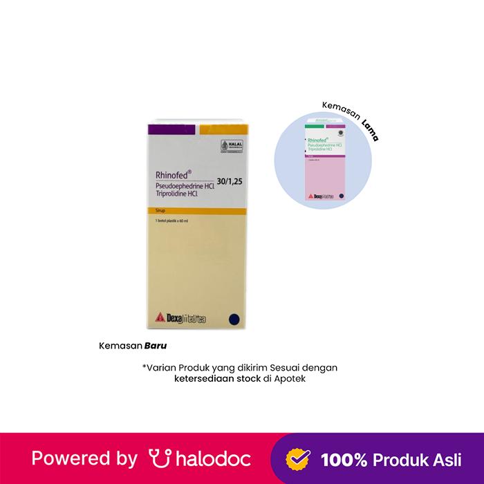 Rhinofed Sirup 60 ml - Obat Batuk & Flu - Halodoc