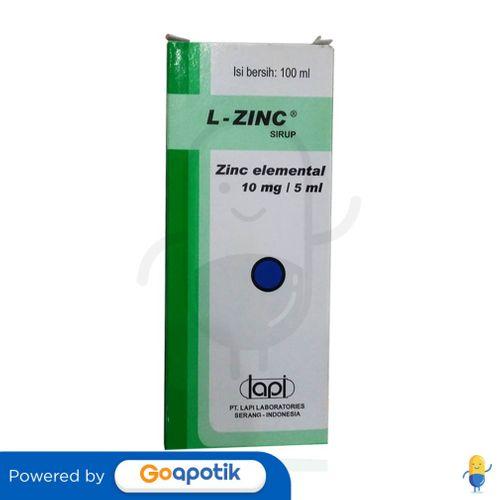 L-ZINC SYRUP ISI 100 ML BOTOL