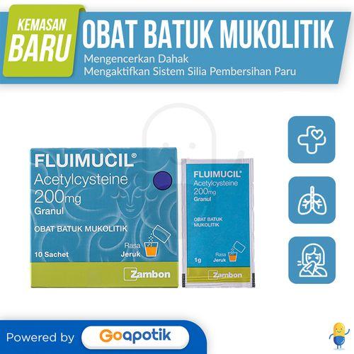 FLUIMUCIL 200 MG SERBUK SACHET / OBAT BATUK PENGENCER DAHAK