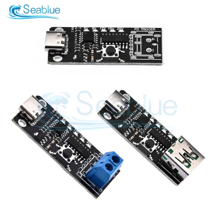 VIDOO 100W 5A Type-C Trigger Board – PD/QC Decoy, USB-C Schnelllade-Modul Mit Terminalausgang, Für DIY-Projekte