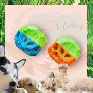 [BGS]Bola mainan anjing dam kucing dog and cat toys - Orange & ijo