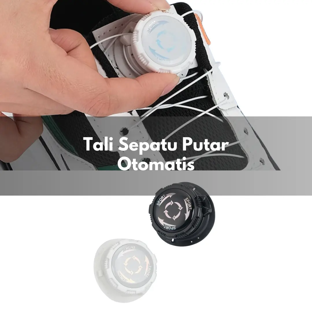 SPCR Tali Sepatu Putar Automatic Rotating Shoelace Buckle U9T73F