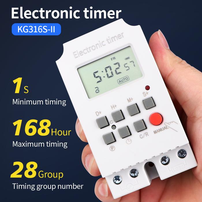 Jual Electronic Weekly 7 Days Programmable Digital Timer Switch Relay ...