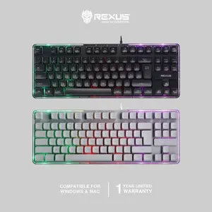 Keyboard REXUS Gaming Battlefire K9L TKL Cable RGB