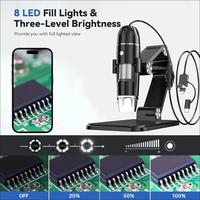 Gambar 3-in-1 50X-1600X Portable Digital Microscope  HD USB 8 LED dari One Shopedia Kab. Bojonegoro 2 Tokopedia