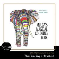 Gambar Buku Mewarnai Import Mulga's Magical Coloring Book : A Kaleidoscopic Coloring Journey dari CENTRO TRADING Kota Bandung 1 Tokopedia