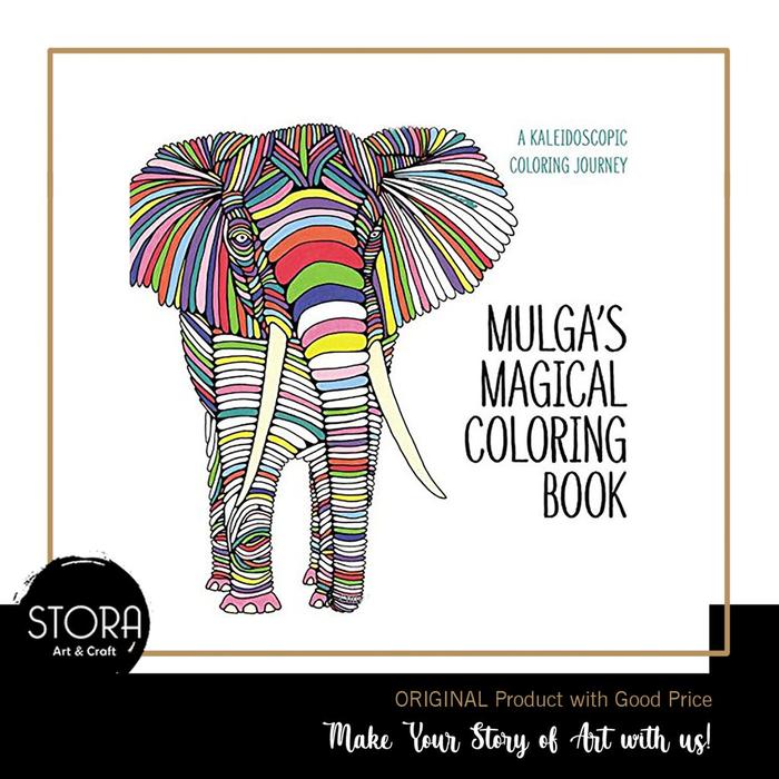 Gambar Buku Mewarnai Import Mulga's Magical Coloring Book : A Kaleidoscopic Coloring Journey dari CENTRO TRADING Kota Bandung Tokopedia