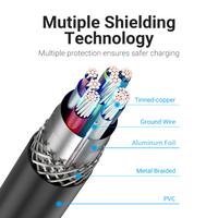 Gambar VENTION Kabel Data USB 3.0 to TYPE-C 3A 5Gbps Black - COZ - 0.25M dari Gaming Plus Store Kota Surabaya 5 Tokopedia