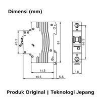 Gambar Panasonic MCB 6kA 1P1E 10A C Type dari Panasonic Indonesia Kota Bekasi 3 Tokopedia