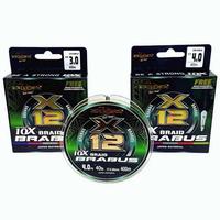 Gambar Benang Pe Pancing Blood Brabus X12 Bungkus Hijau Free Leader dan Gunting Super Kuat Mancing di Laut & Rawa - 200M--1.5/0.10/15LB dari Bandar Pancing Online Kota Tangerang 3 Tokopedia