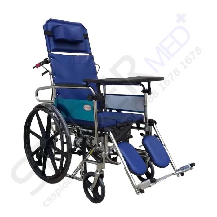 Gambar Kursi Roda 4in1 Avico Siwa Kursi Roda Baring + Meja Makan + BAB dari Spider Med Kota Administrasi Jakarta Timur Tokopedia