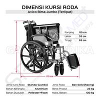 Gambar Kursi Roda Big Size Avico Bima FS951 Kursi Roda Orang Gemuk Sofa Jumbo dari Spider Med Kota Administrasi Jakarta Timur 5 Tokopedia
