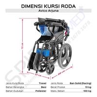 Gambar Kursi Roda Travelling Avico FS 871 Arjuna / Kursi Roda Semi Taraveling dari Spider Med Kota Administrasi Jakarta Timur 4 Tokopedia