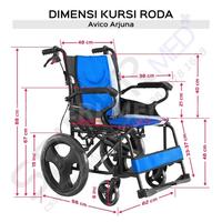 Gambar Kursi Roda Travelling Avico FS 871 Arjuna / Kursi Roda Semi Taraveling dari Spider Med Kota Administrasi Jakarta Timur 5 Tokopedia