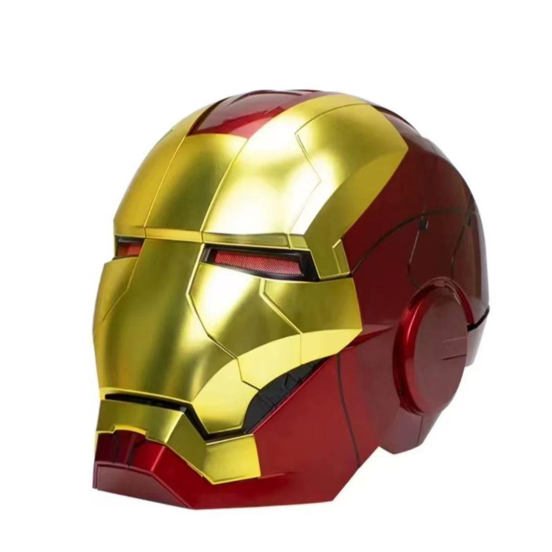 Iron Man Helmet J.A.R.V.I.S. 1:1 Collectible Grade MK5 Helmet – Smart Voice-Controlled, 3-in-1 Technology, Light-Up and Openable