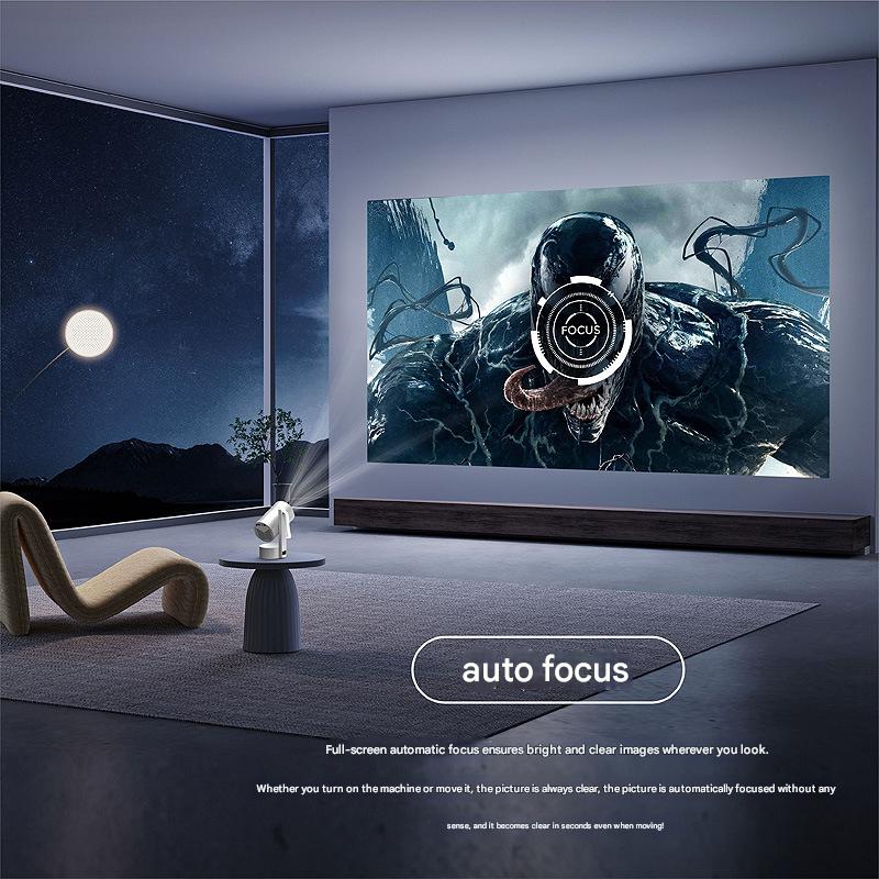2025 New HD Projector Mini Projector – Direct Phone Connection, Portable Projector for Outdoor Camping