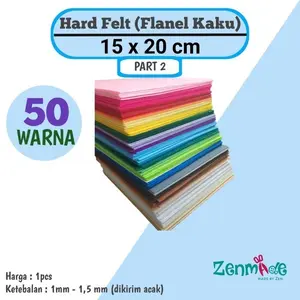 Hard Felt 15x20cm PART 2 (Kain Flanel Kaku) Stiff Felt