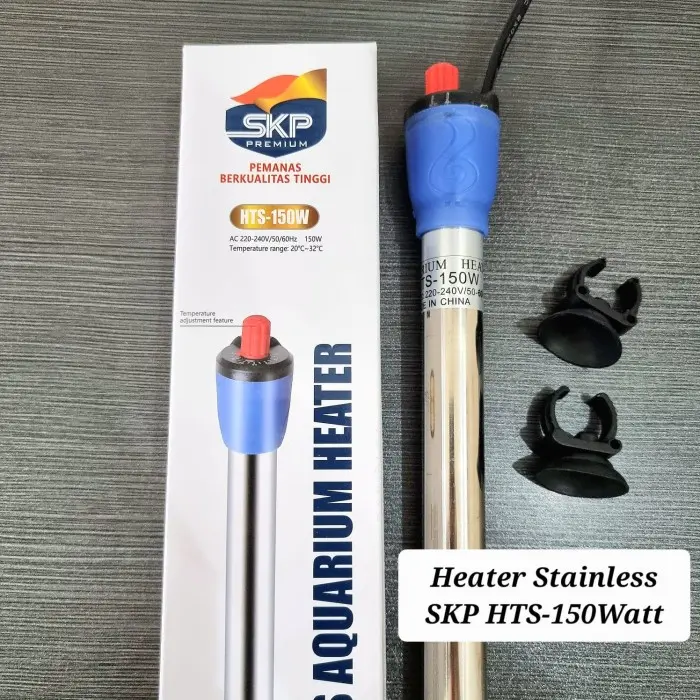 SKP HTS-150W SKP Heater Stainless 150 Watt Penghangat Air Aquarium 150 WATT