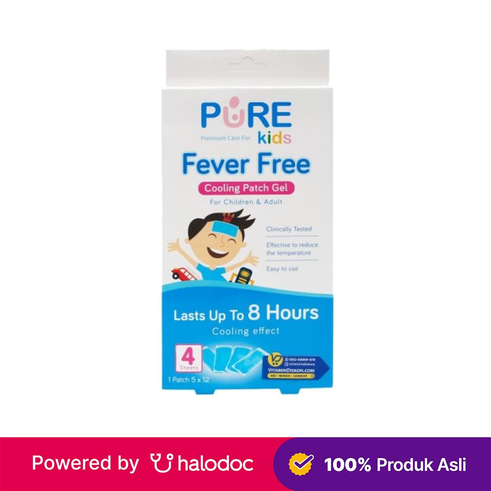 Pure Kids Fever Free 4 Sachet - Plester Penurun Panas - Halodoc