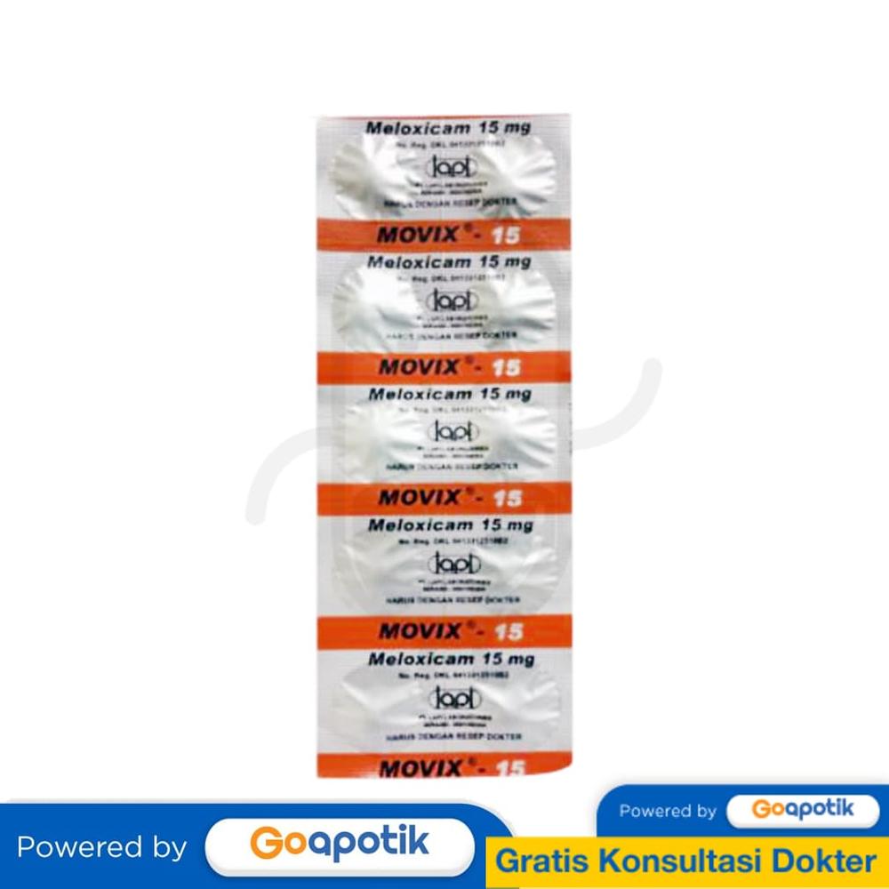 MOVIX 15 MG STRIP 10 TABLET