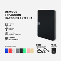 Gambar Osmous Expansion Hardisk HDD External 1TB USB 3.0 Portable Storage - PINK dari GGSTORESBY Kota Surabaya 2 Tokopedia