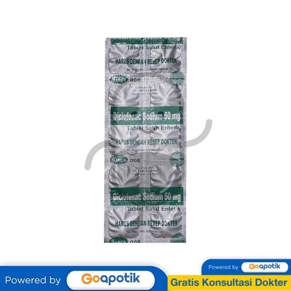 DICLOFENAC SODIUM SAMCO 50 MG STRIP 10 TABLET