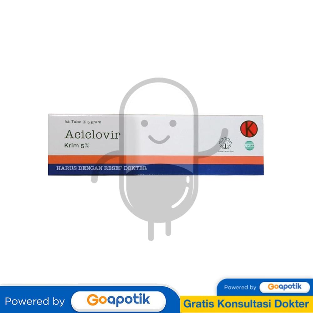 ACICLOVIR MULIA 5% CREAM 5 GRAM TUBE