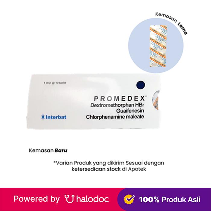 Promedex 10 Tablet - Obat Batuk & Flu - Halodoc