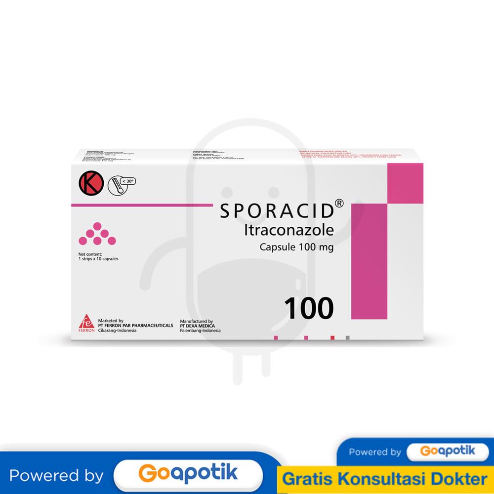 SPORACID 100 MG BOX 10 KAPSUL