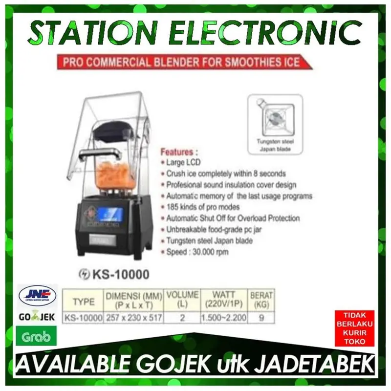 Getra GTA KS10000/KS-10000 Commercial Heavy Duty Blender (30000 rpm) 1