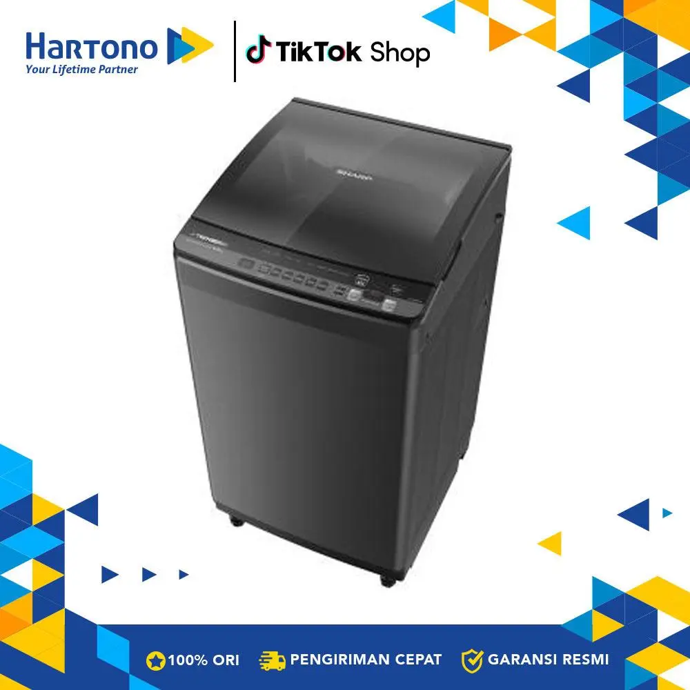 Sharp Mesin Cuci 1 Tabung Top Loading Washer ESM8500XTSA