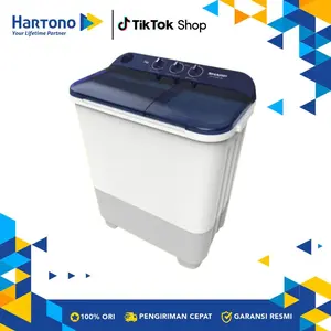 Sharp Mesin Cuci 2 Tabung Semi Auto Washer 7Kg EST75NTBL