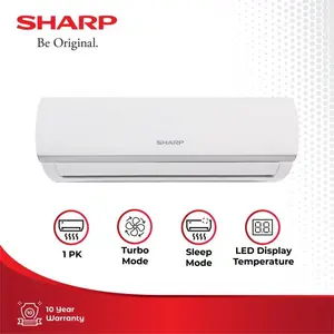 Sharp 1PK AC Split Air Conditioner Standard AHA9ZCY (+AUA9ZCY)